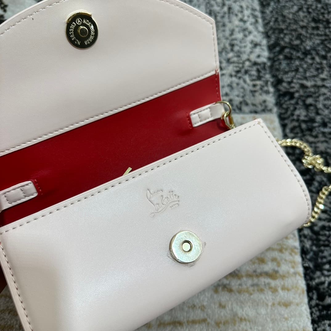 Christian Louboutin Loubi54 leather shoulder bag in cream High