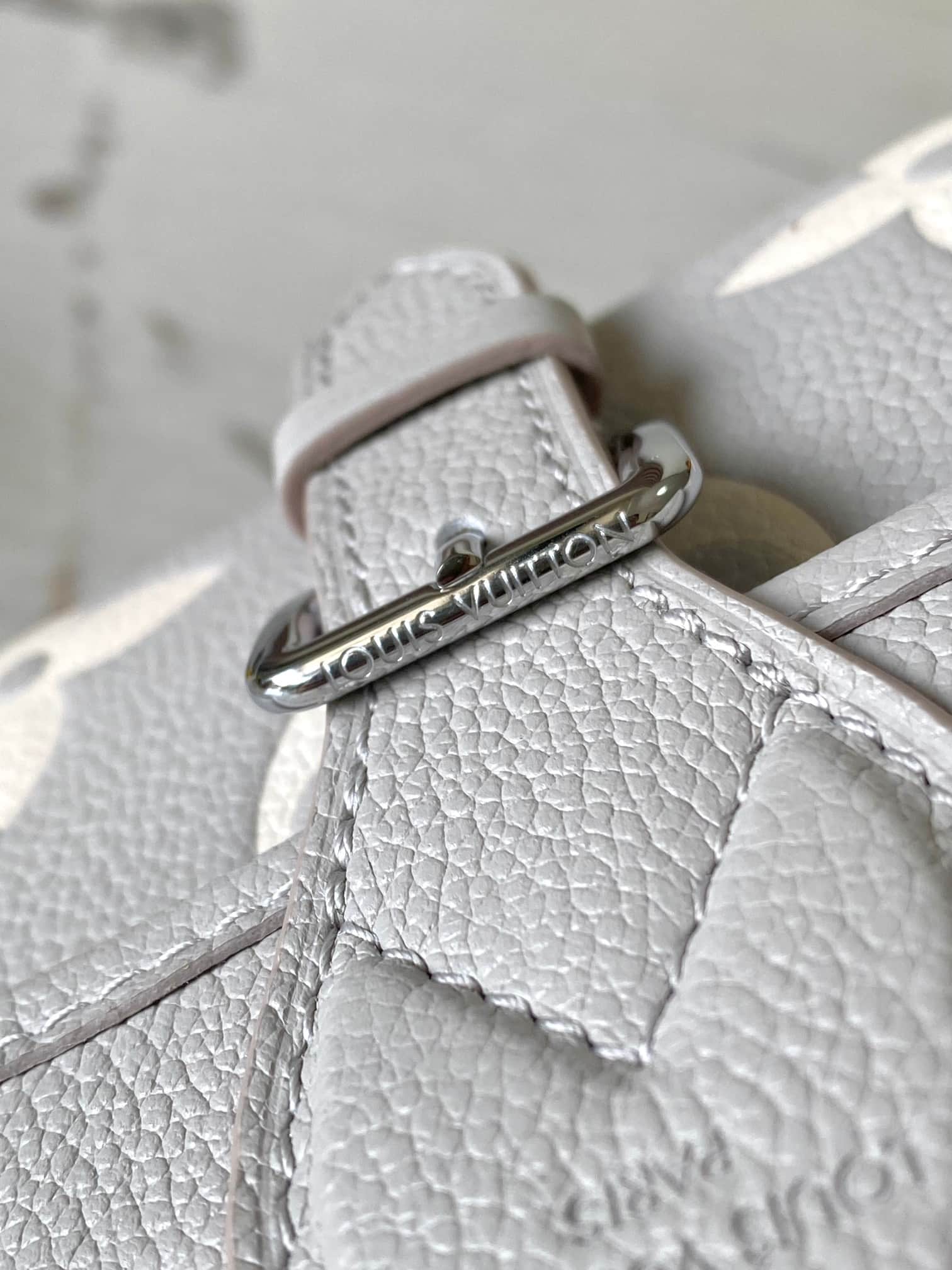 Louis Vuitton Diane Monogram Empreinte Leather M14214 Gray/Quartz Pink/Beige TOP