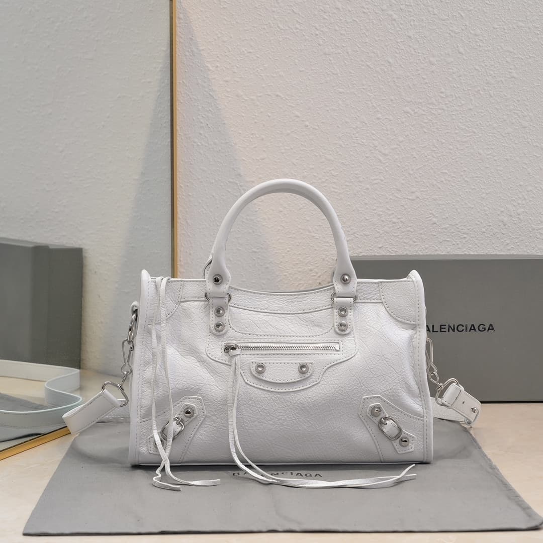 WOMEN'S LE CITY SMALL BAG Lambskin & Silver Metal High