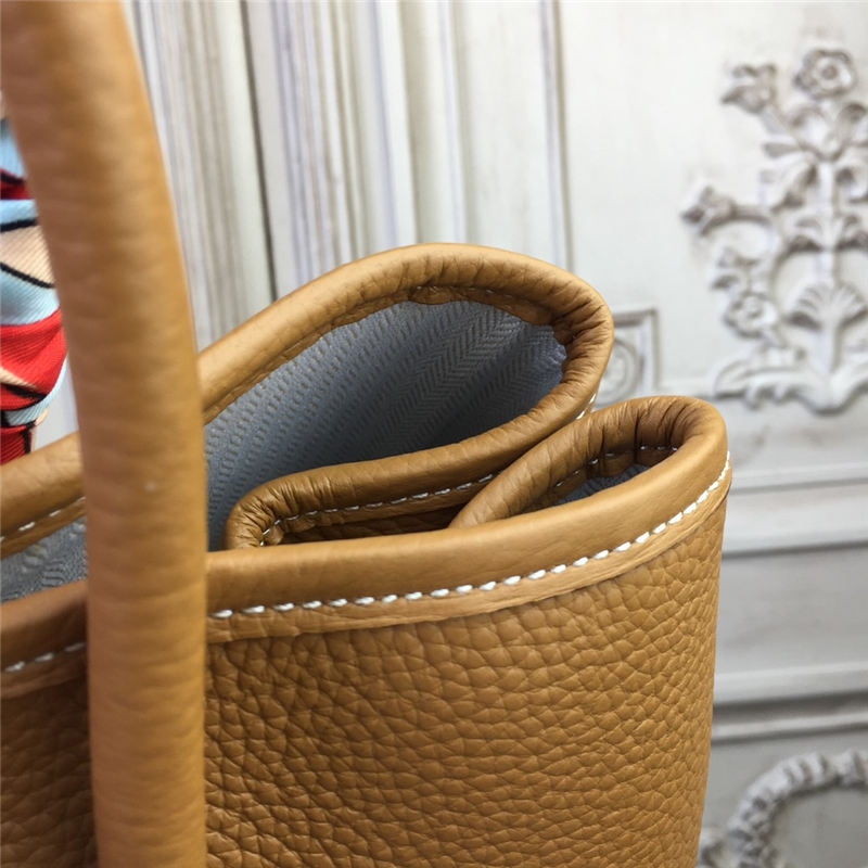 Hermes Garden Party 30/36 Bag Calfskin In Gold High