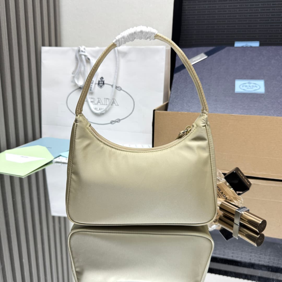 Prada Re-Nylon Re-Edition 2000 mini-bag Beige Recycled Polyamide 1NE515 High