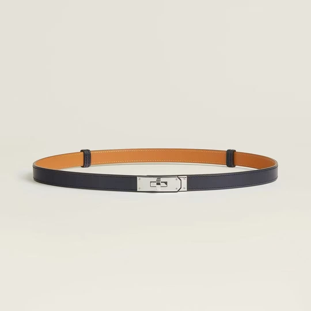Hermes Kelly 18 belt Epsom Black High