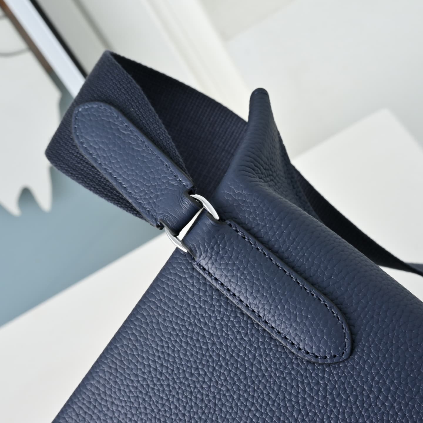 Hermès Videpoches Bag Togo Leather In Navy Blue WAX High