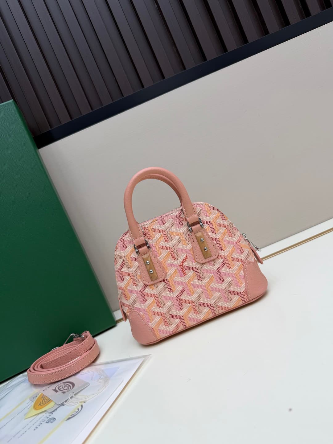 Goyard Vendôme Nano bag in Goyardine coated canvas Pink  High