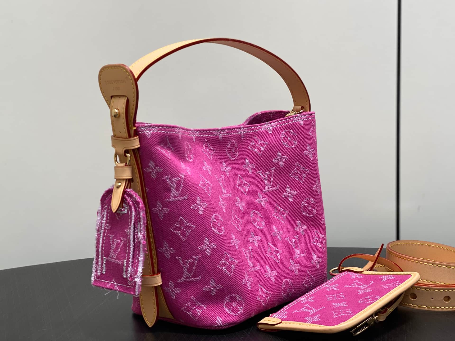 Louis Vuitton All In BB Monogram Fuchsia Denim M27626 High