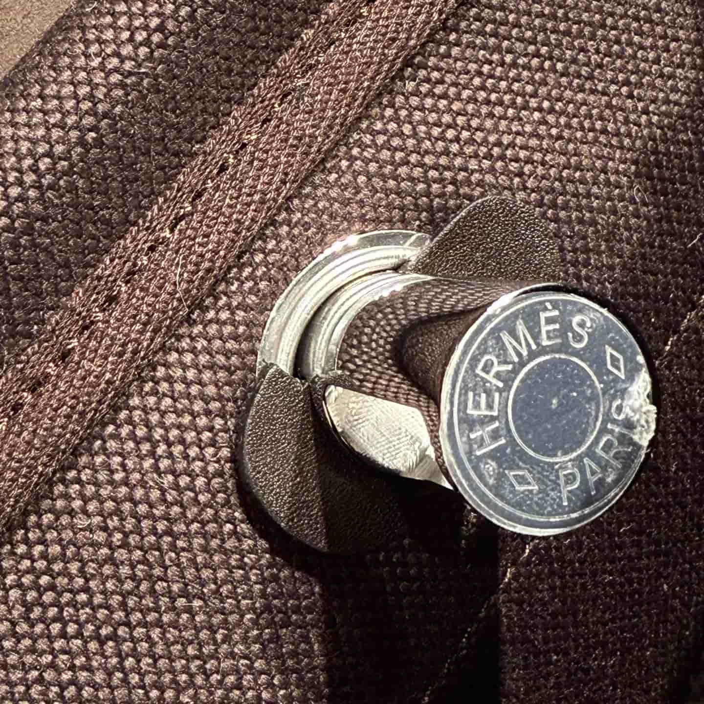Hermes Herbag Zip Mini 20 bag Canvas and Leather Top