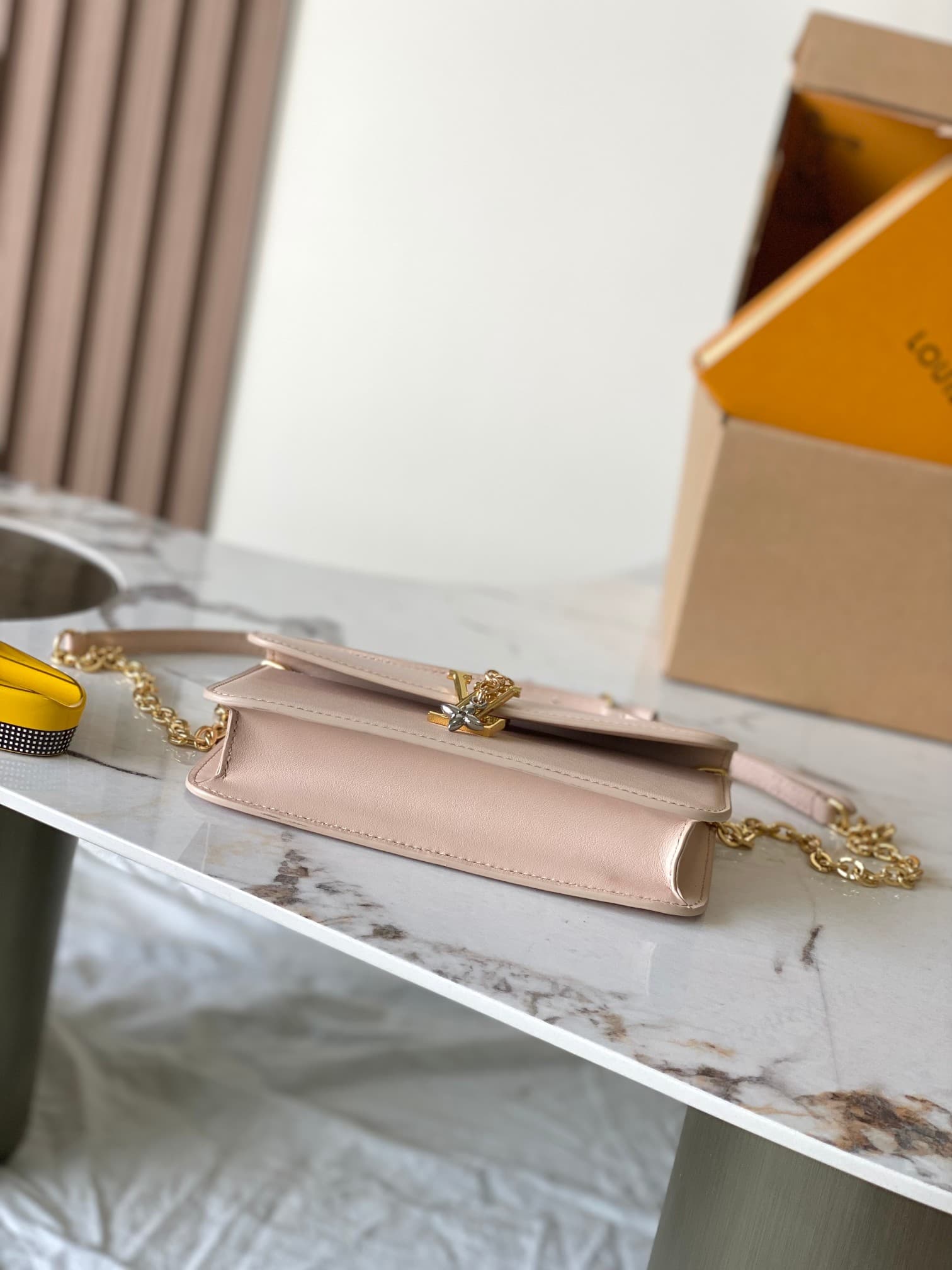 Louis Vuitton Wallet On Chain LV Bloom Macchiato Cream Sand M14581 TOP