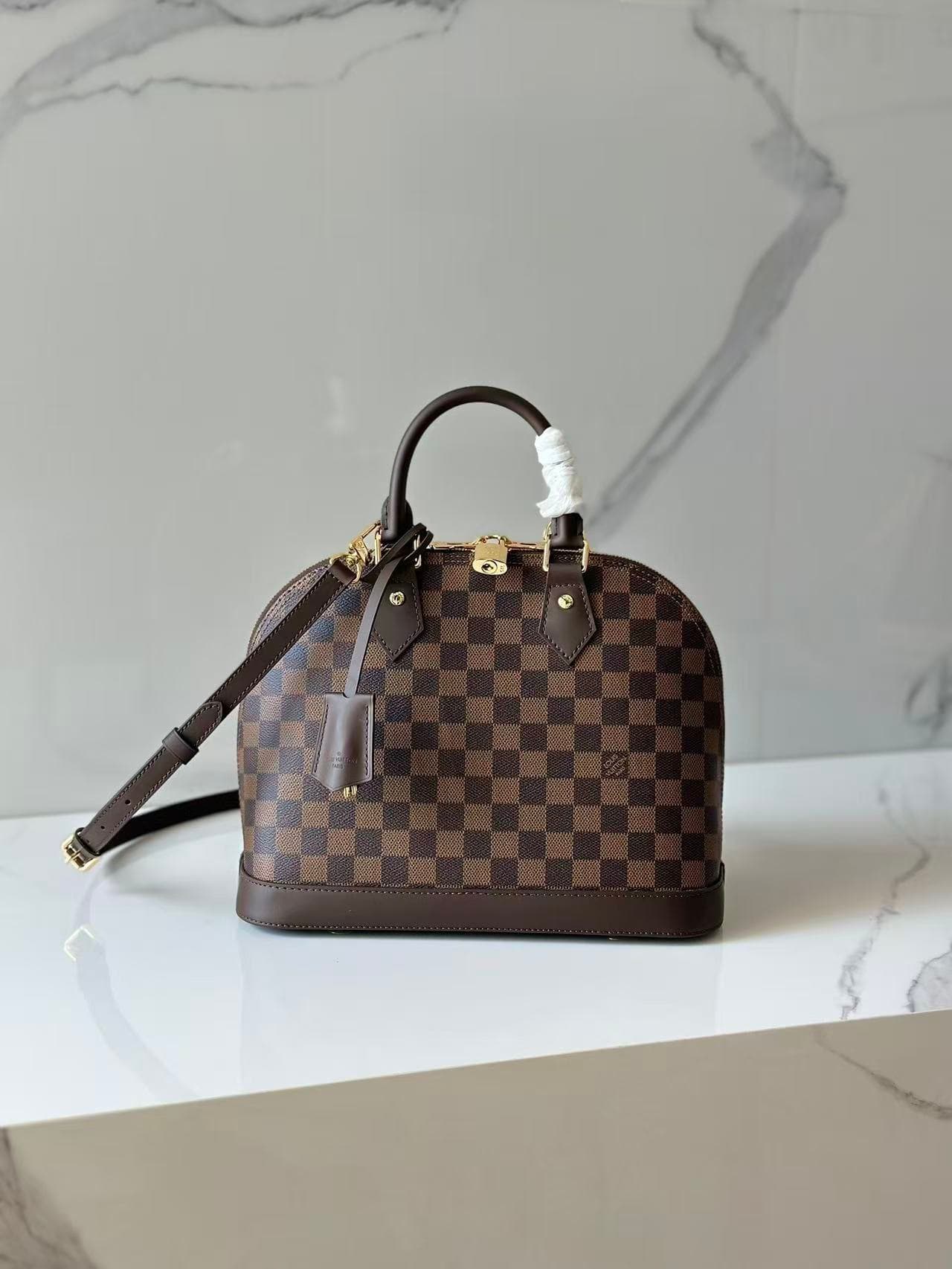 Louis Vuitton Alma PM Bag Damier Ebene N53151 High