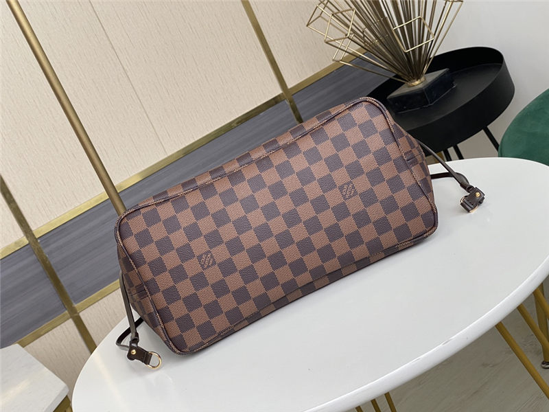 Louis Vuitton Neverfull MM Bag Damier Ebene N41358 High