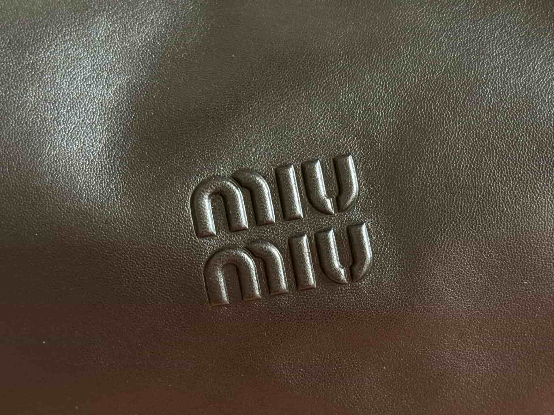Miu Miu Spirit nappa leather bag Black 5BC217 High