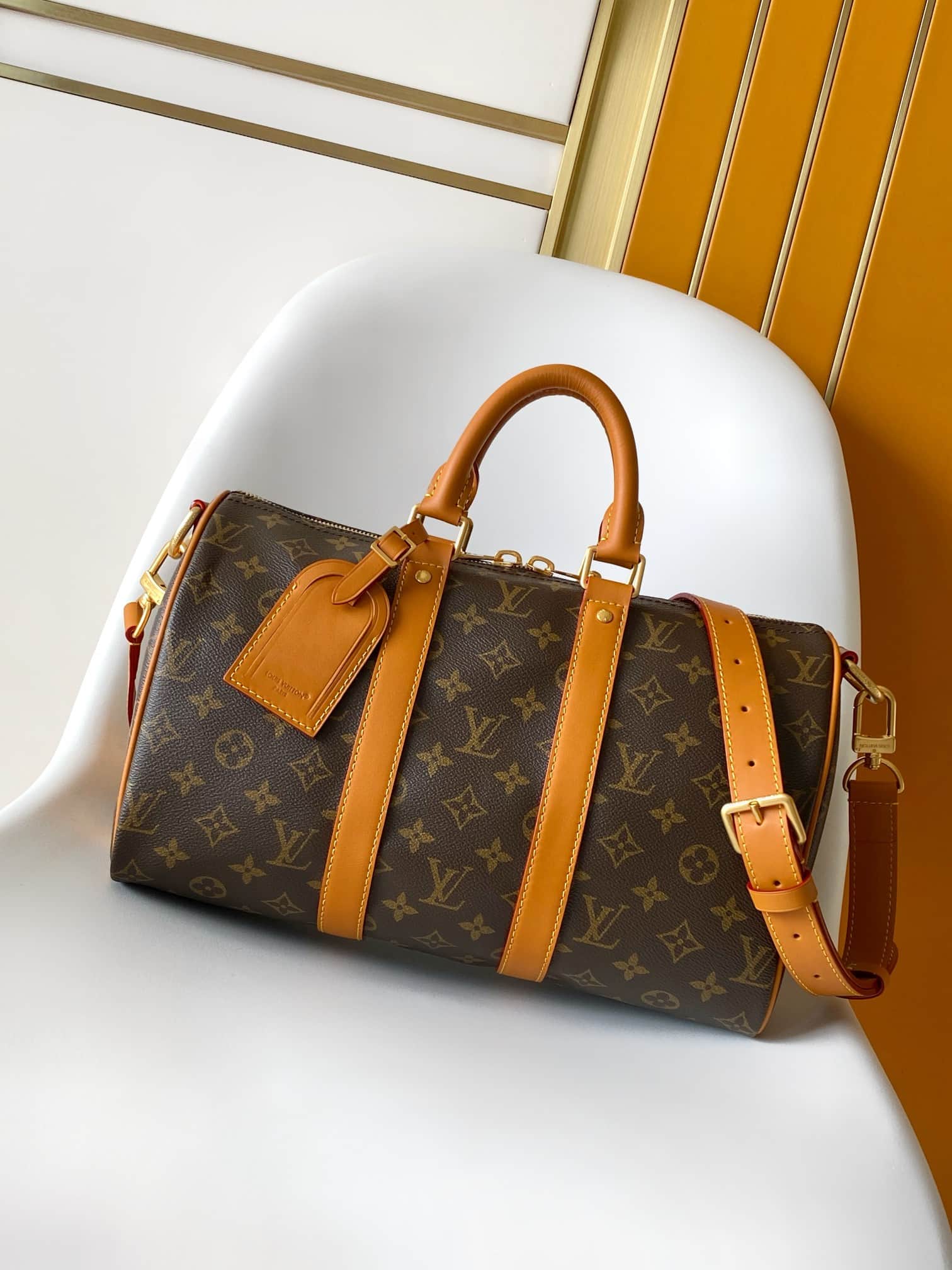 Louis Vuitton Keepall Bandoulière 35 Monogram Archive coated canvas M2A210 High