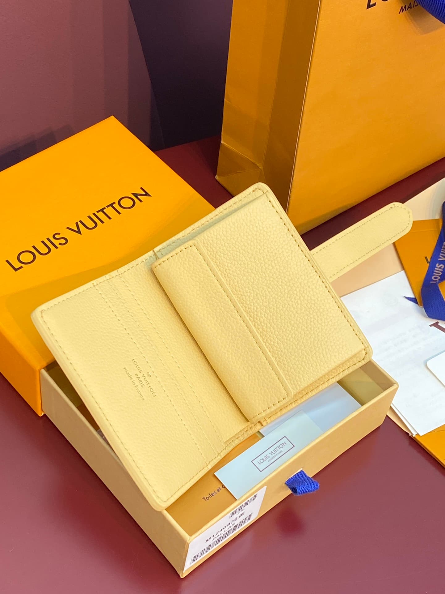 Louis Vuitton Low Key Compact Wallet Light Yellow Smooth calfskin M12408 High