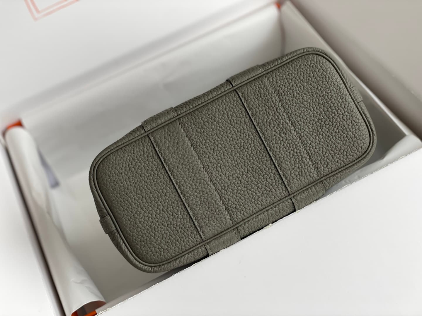 Hermes Garden Party 23 bag in Gris Meyer Togo Leather WAX High