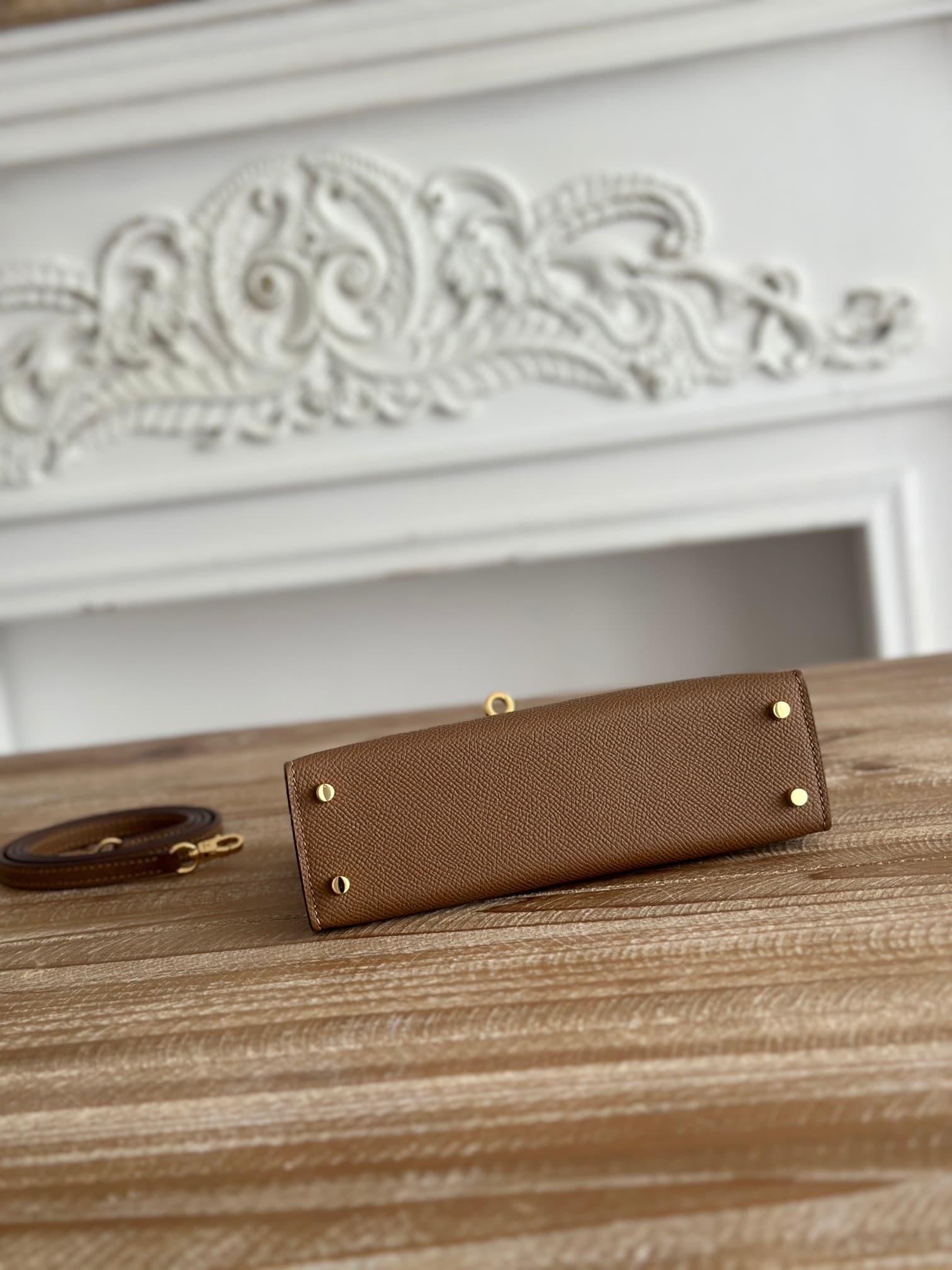 Hermes Kelly Mini II Bag Epsom Leather WAX Weimar High
