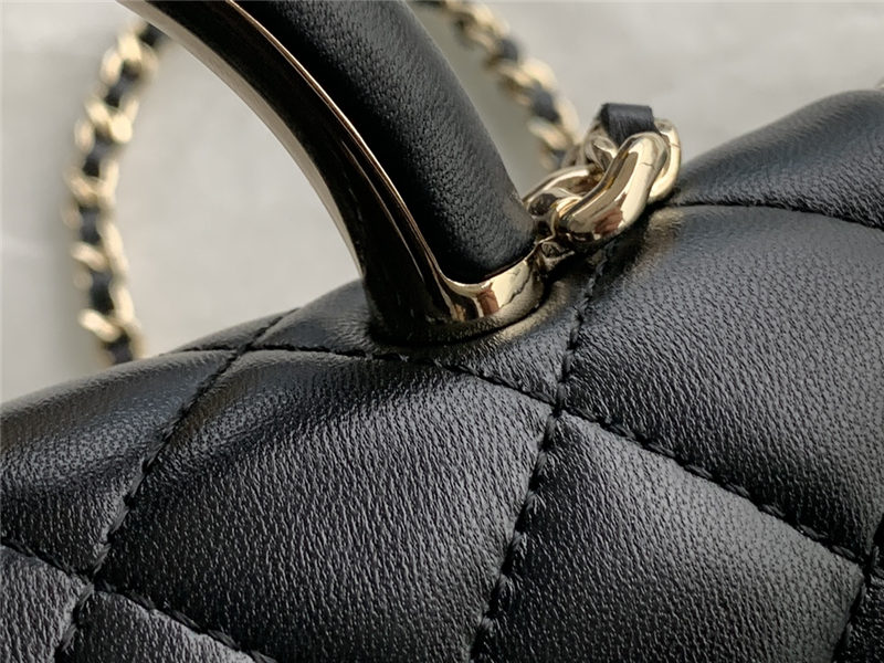 Chanel Wallet on Chain With Handle AP2844 Lambskin & Gold-Tone Metal Black A