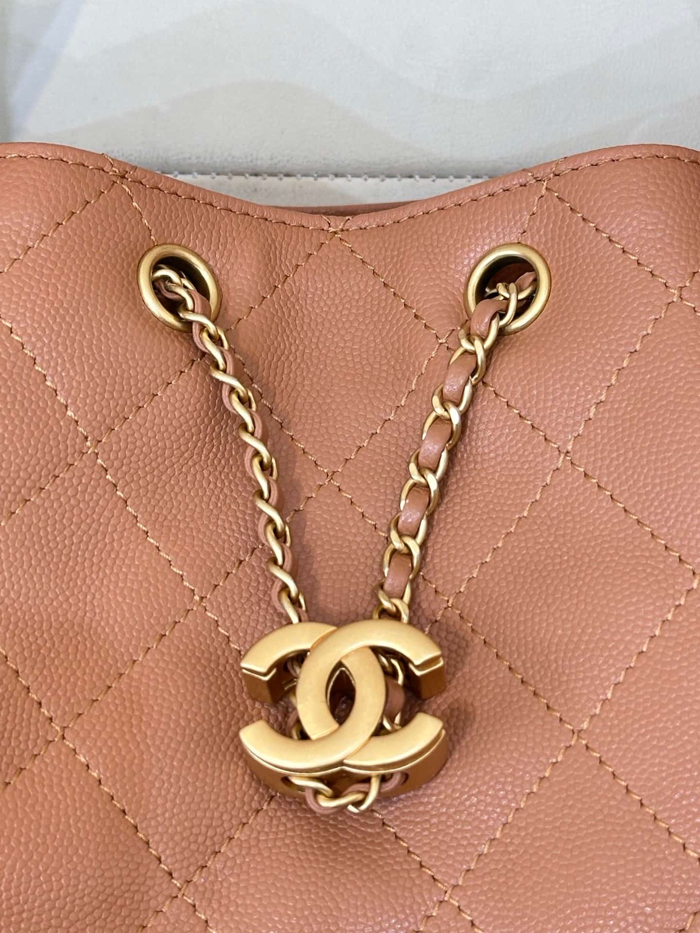 Chanel 25 Small Hobo handbag AS5293 Grained Calfskin & Gold-tone Metal Brown TOP