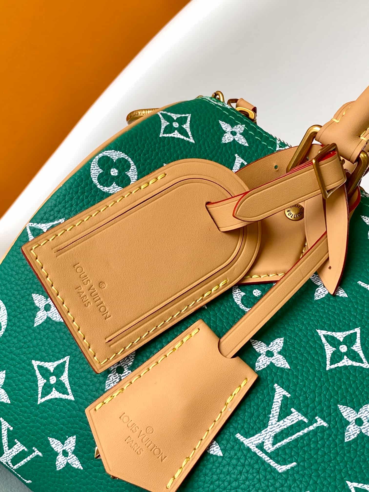 Louis Vuitton Speedy P9 Bandoulière 25 Green Soft calfskin M24423 High