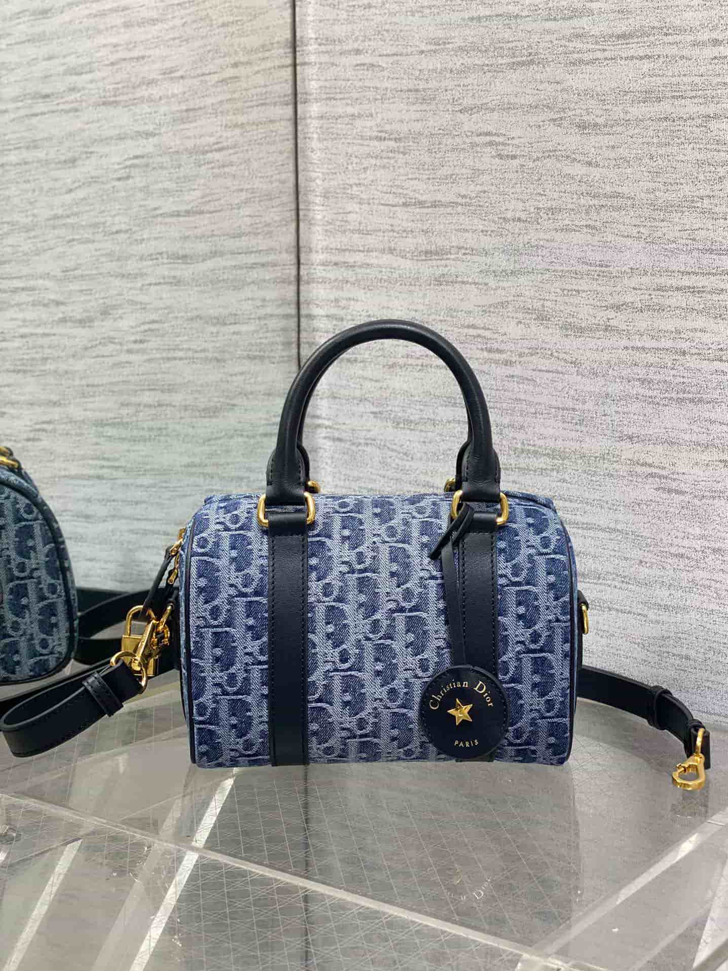 Dior Groove 20 Bag Blue Oblique Jacquard High