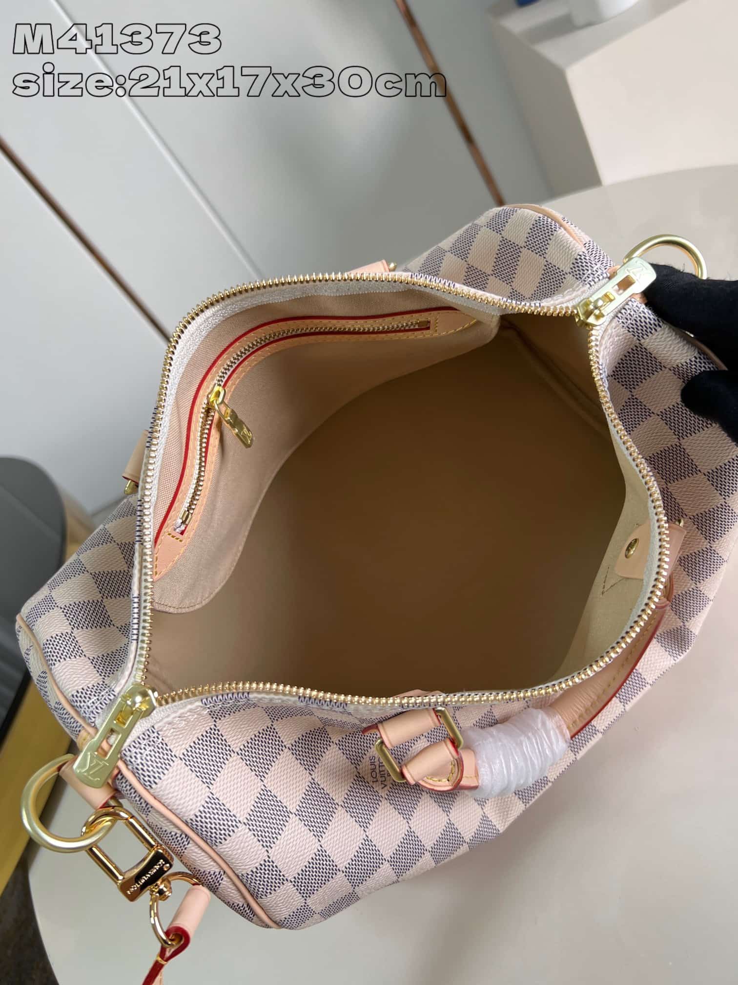 LV Speedy Bandoulière 30 Damier Azur Canvas M41373 High