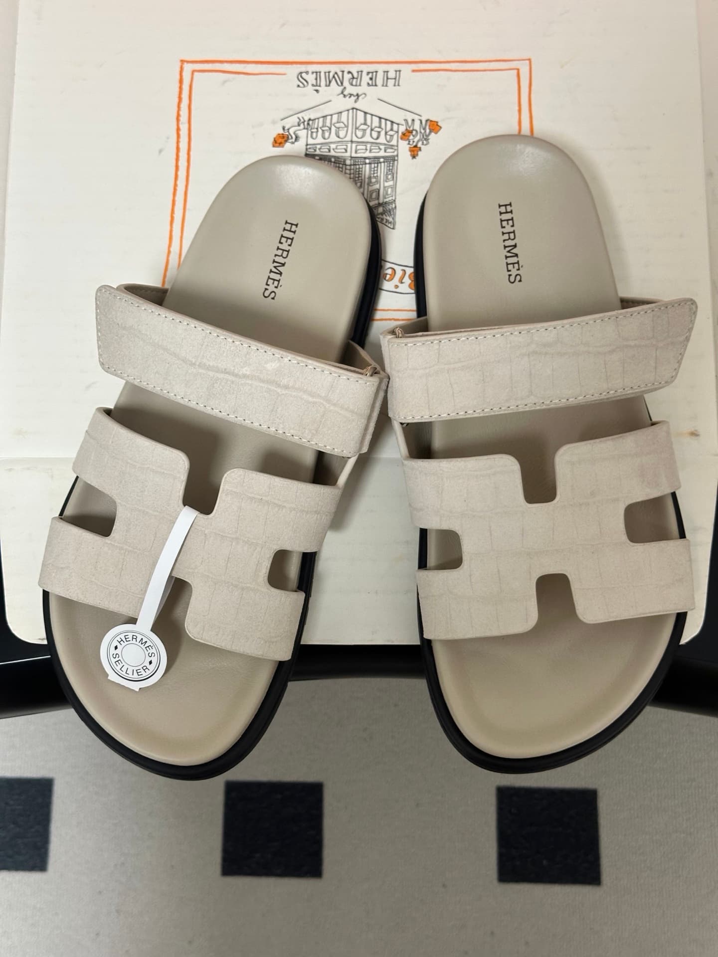 Hermès Chypre braided suede sandals Women