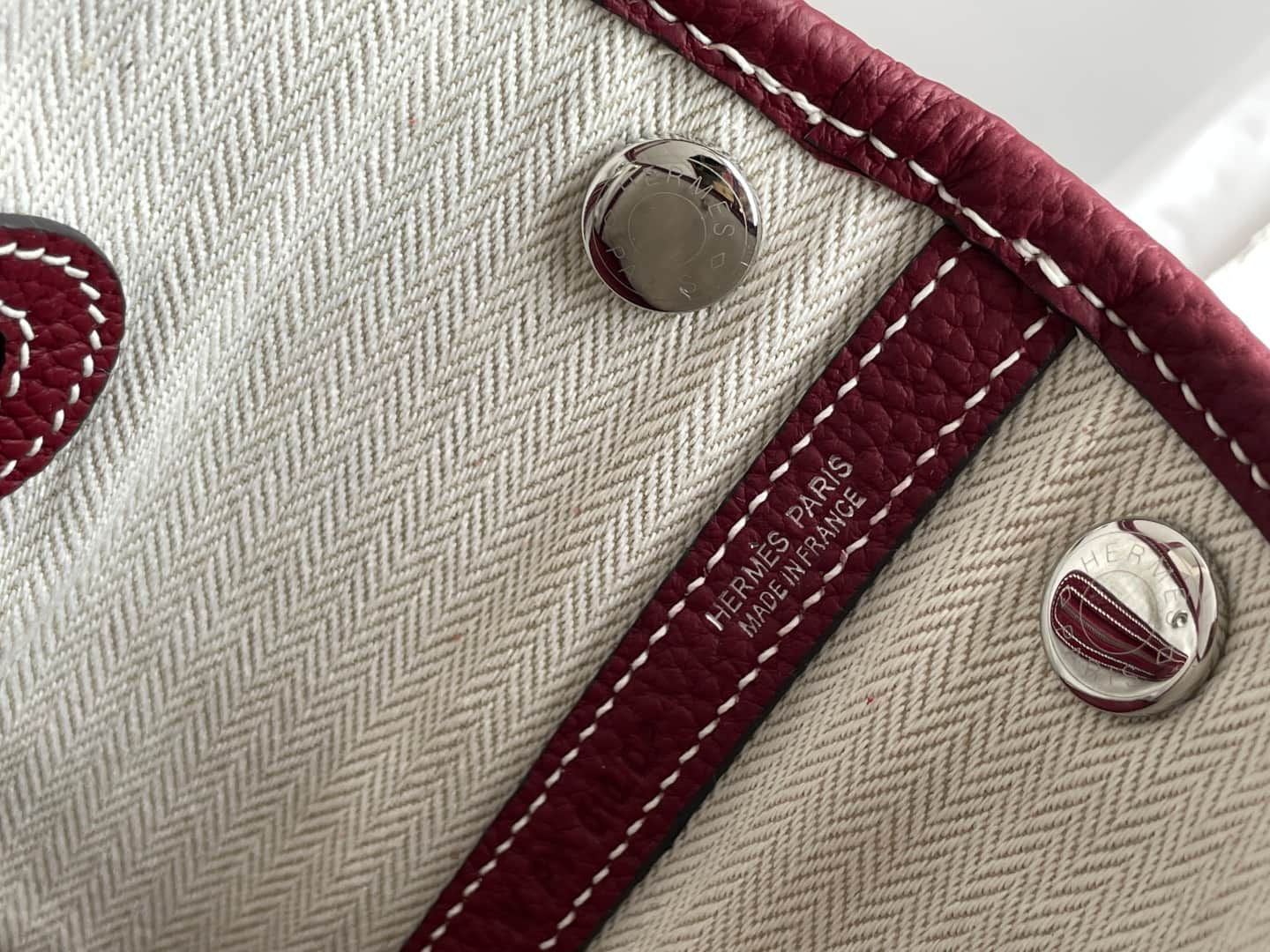 Hermes Garden Party 23 bag in Rouge H Togo Leather WAX High