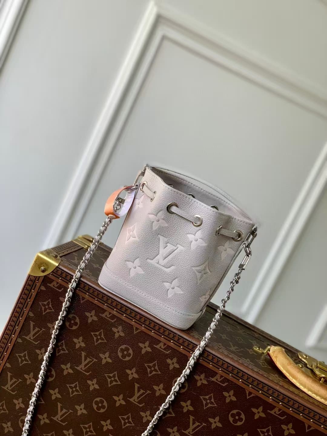 Louis Vuitton Nano Noé Embossed grained cowhide leather M46291 High