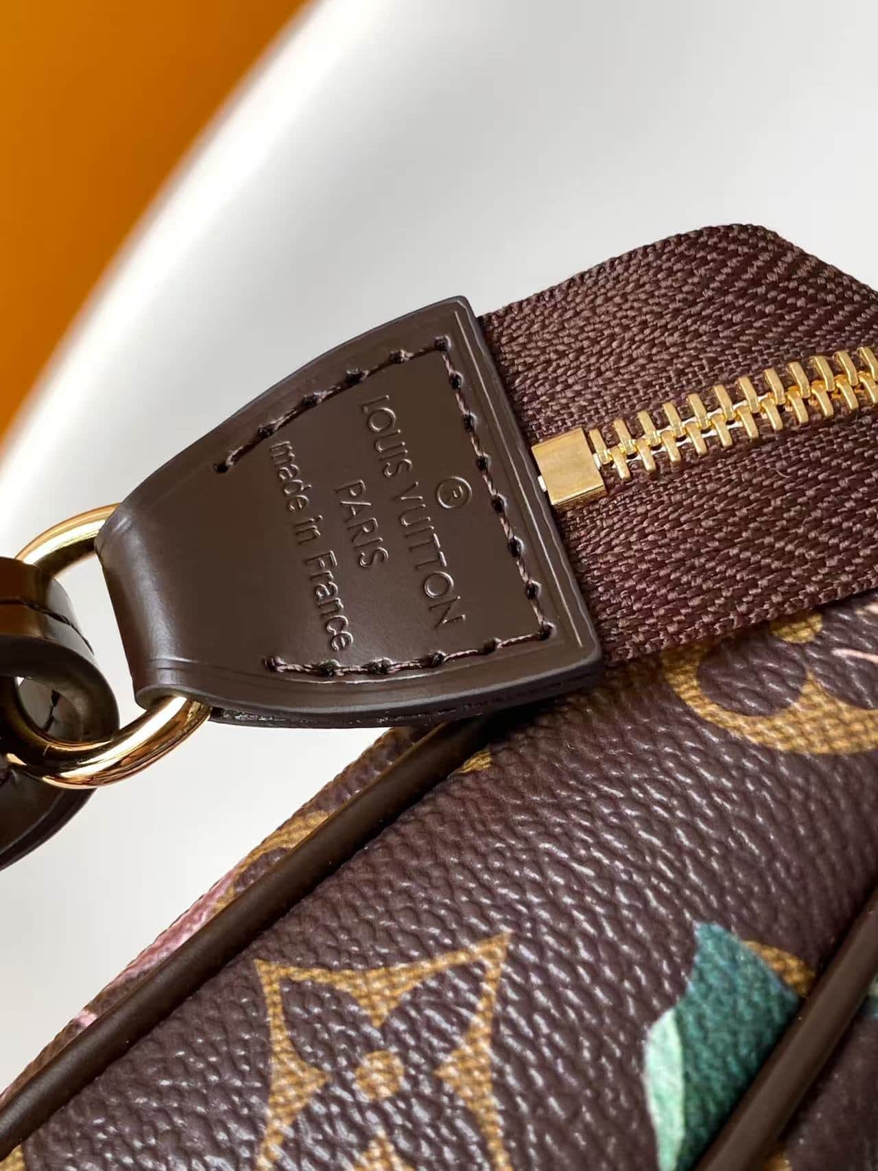 Louis Vuitton Pochette Accessoires Monogram Ebene Coated canvas High