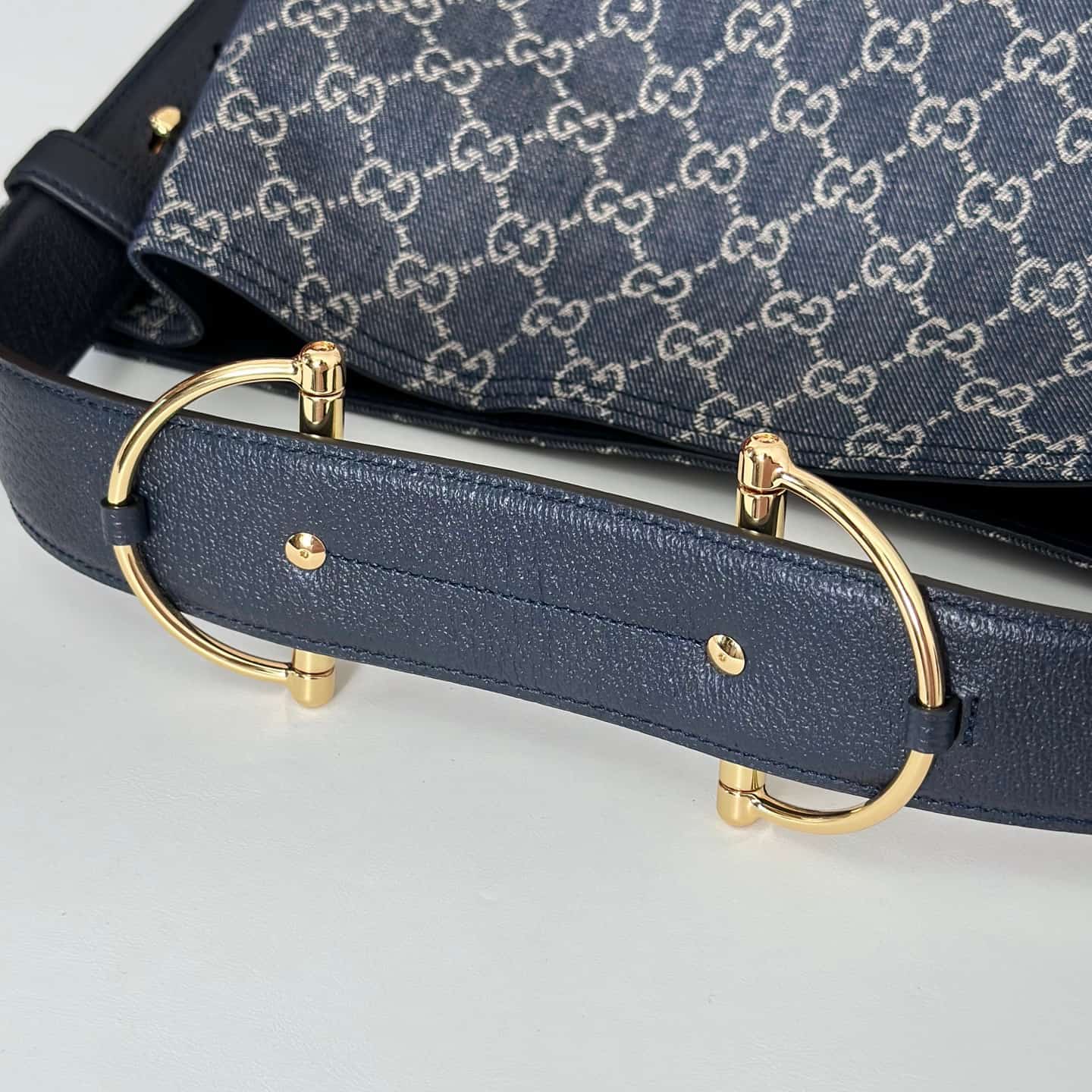Gucci Beatrix large tote bag 850546 Dark Blue GG canvas High