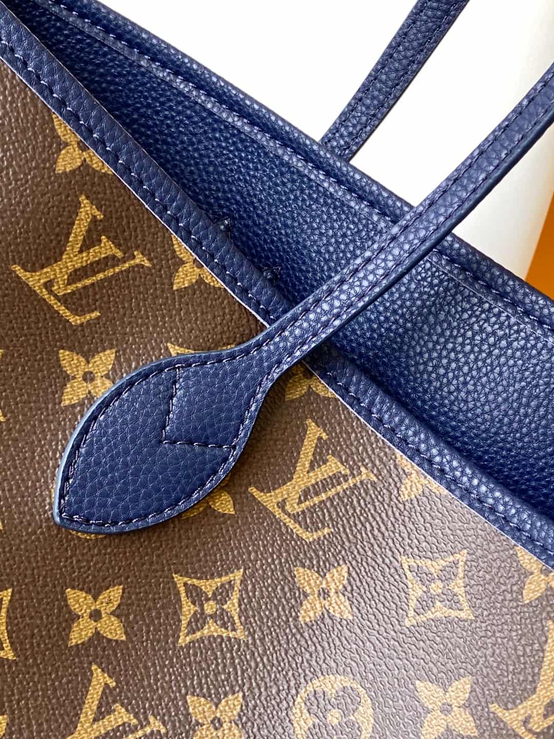 Louis Vuitton Neverfull Inside Out MM Monogram Navy Coated canvas M14994 High