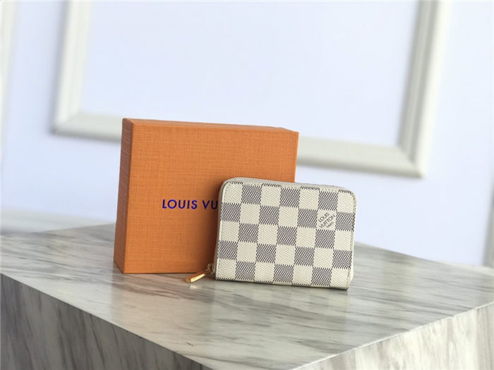 Louis Vuitton Zippy Coin Purse Damier Arzu N60229 Pink-Inside High