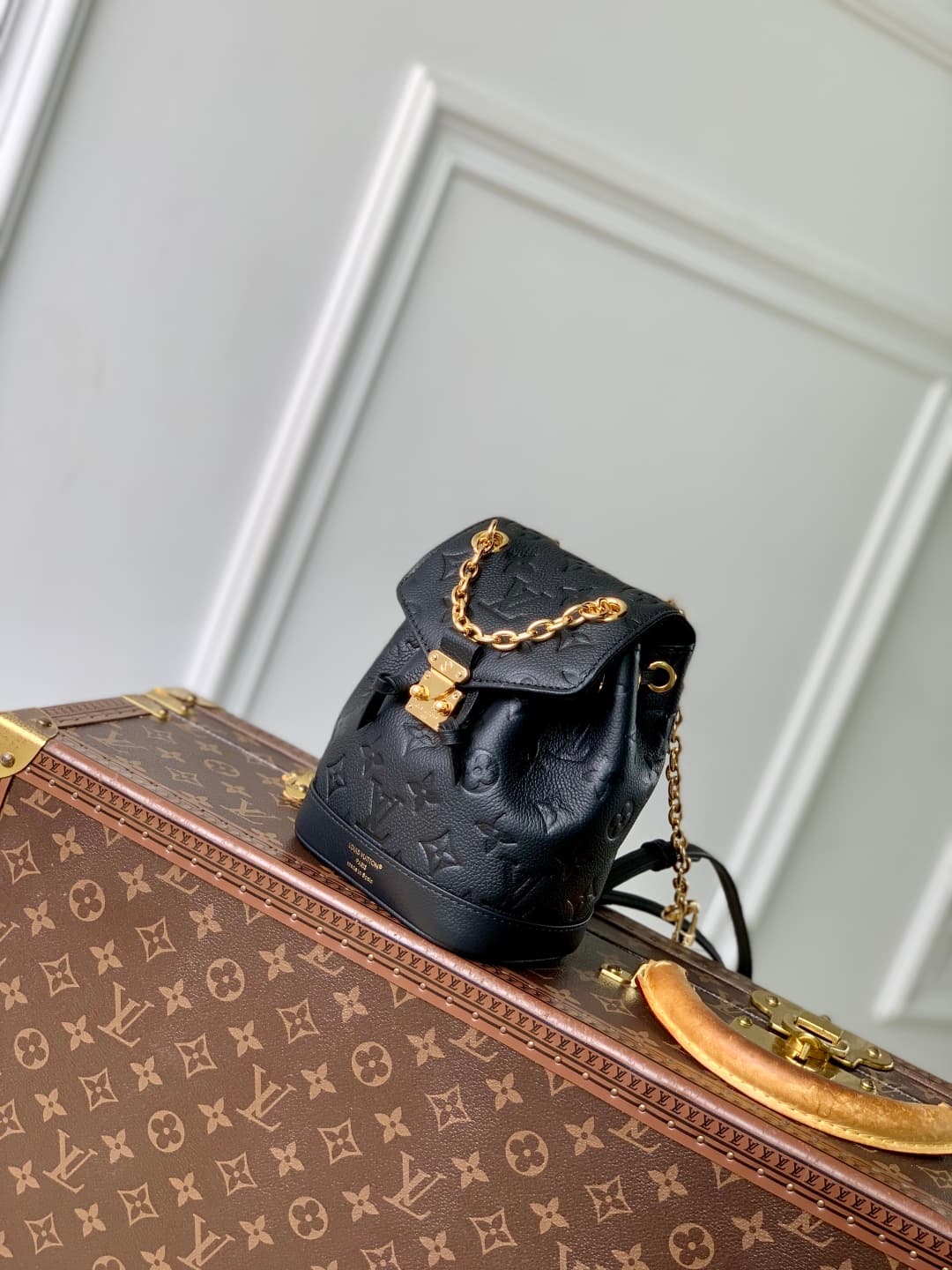 Louis Vuitton Nano Noé Backpack Monogram Empreinte Leather M14549 Black High