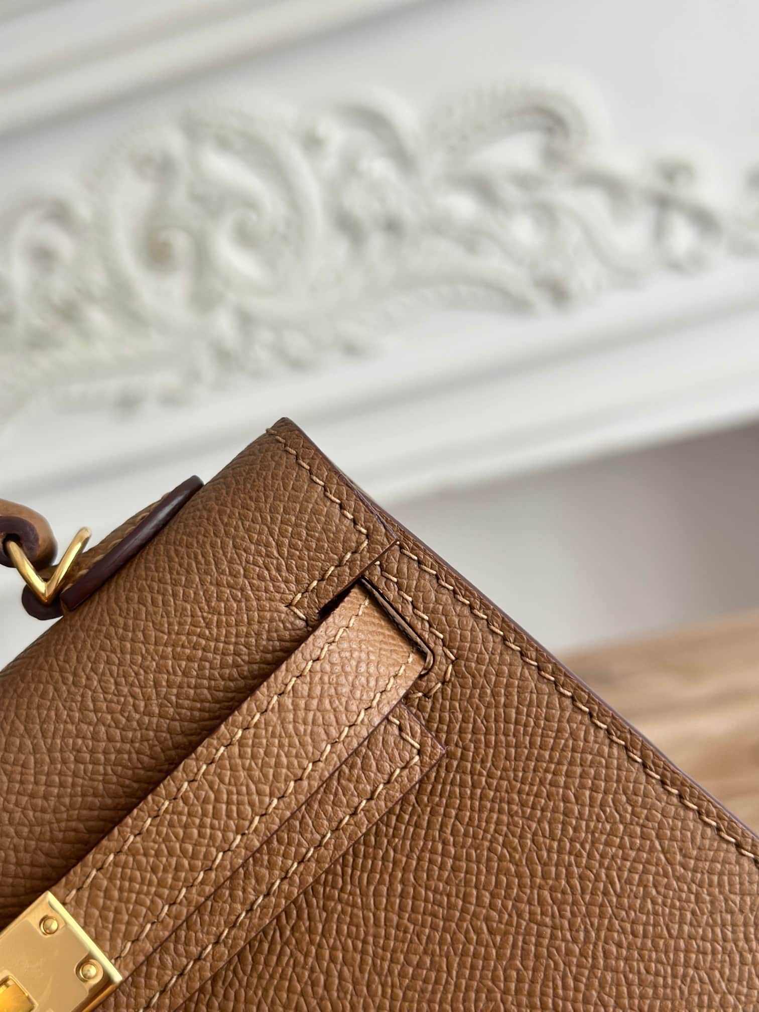 Hermes Kelly Mini II Bag Epsom Leather WAX Weimar High