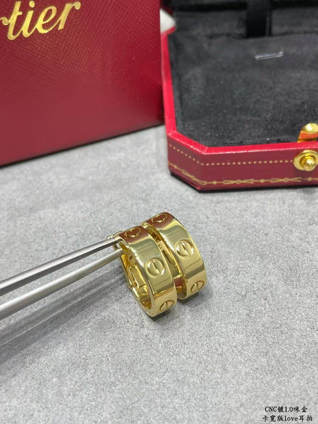 Cartier Love Hoop Earrings High