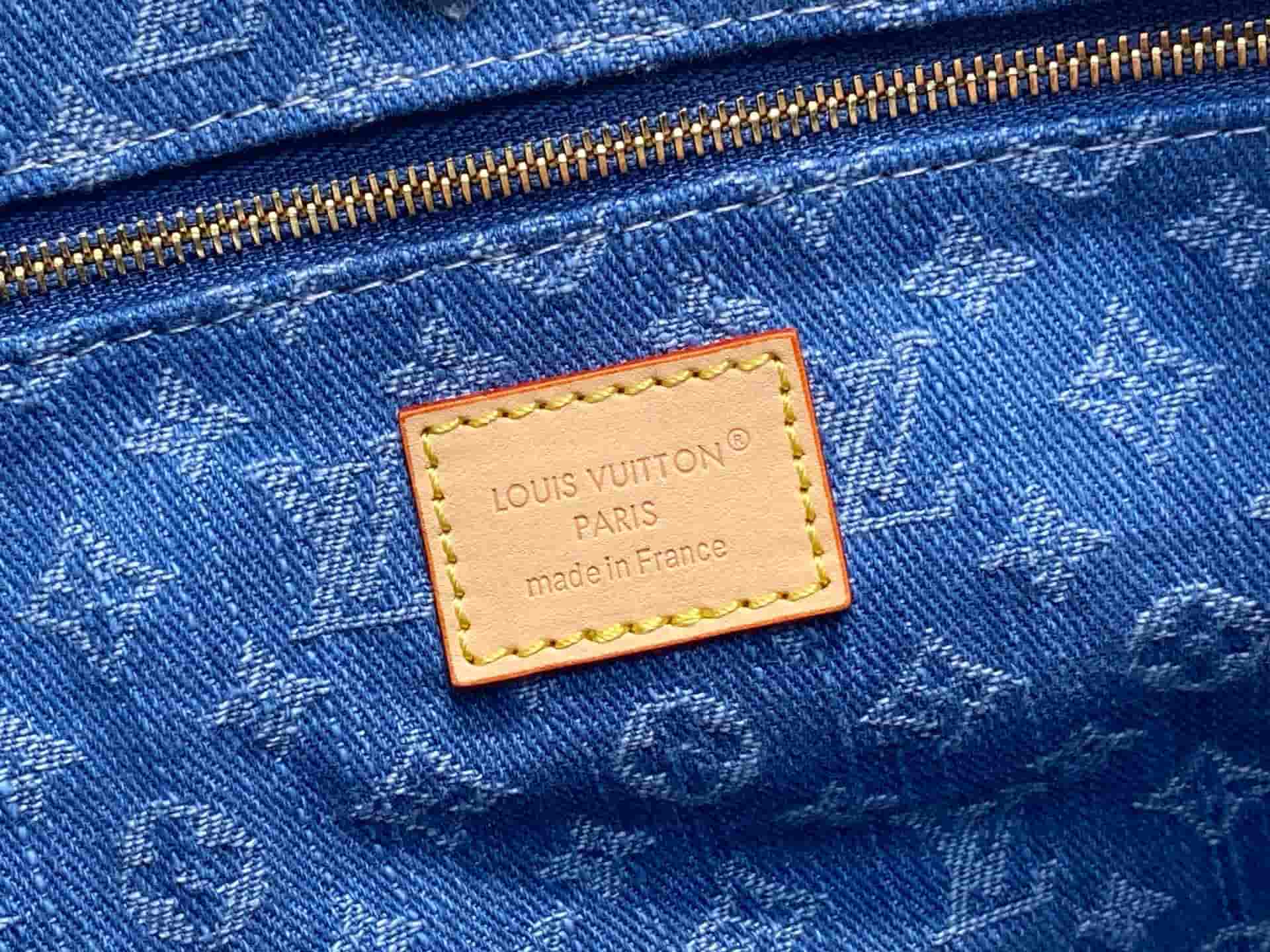 Louis Vuitton Carryall Cargo PM Monogram Blue Denim M28287 High