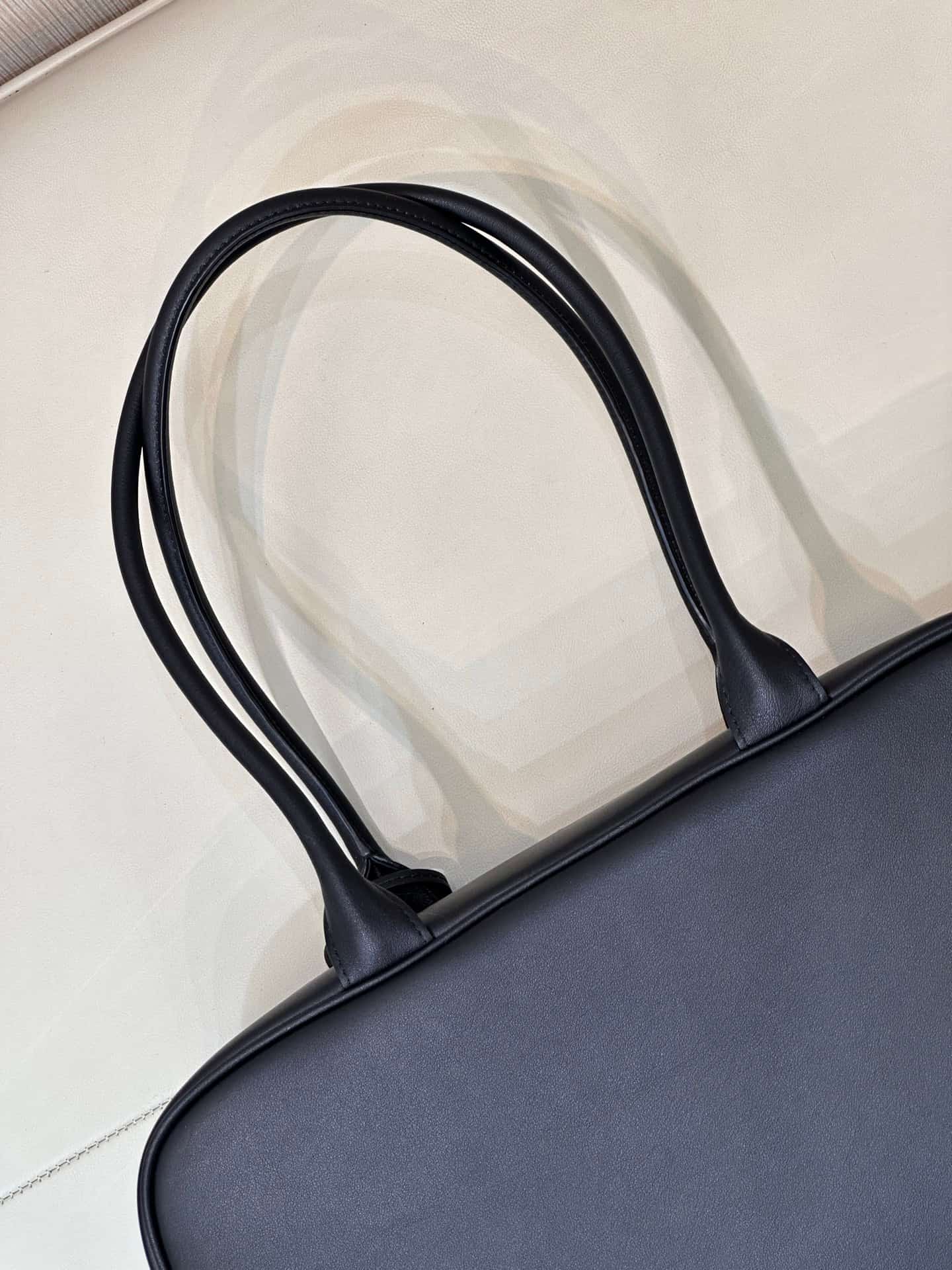 Chanel Maxi Bowling Bag Calfskin & Gold-Tone Metal Black AS6211 TOP