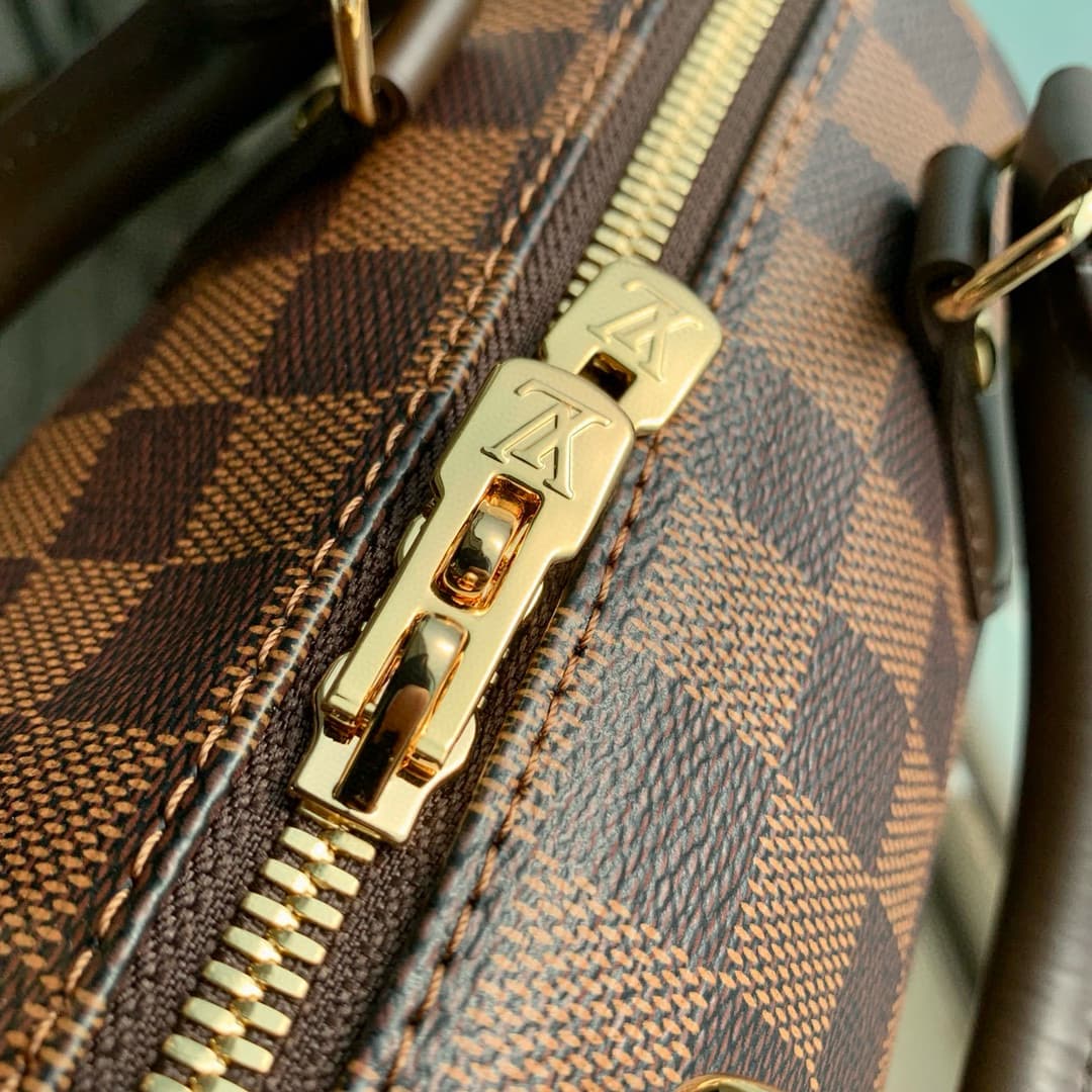 Louis Vuitton Speedy Bandoulière 20 Damier Ebene coated canvas / Cowhide leather N40489 High