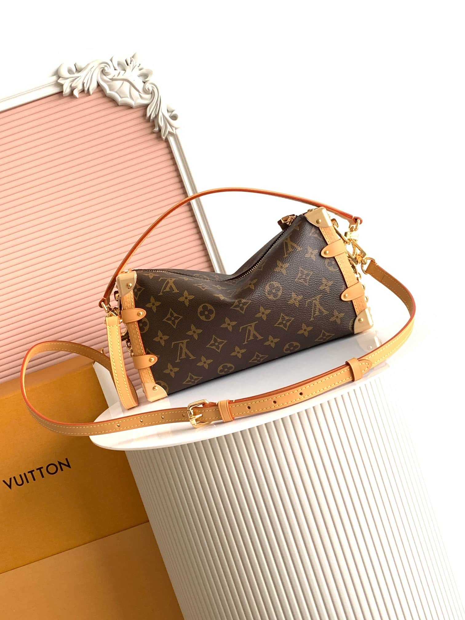 Louis Vuitton Side Trunk MM East West Monogram coated canvas M28385 High