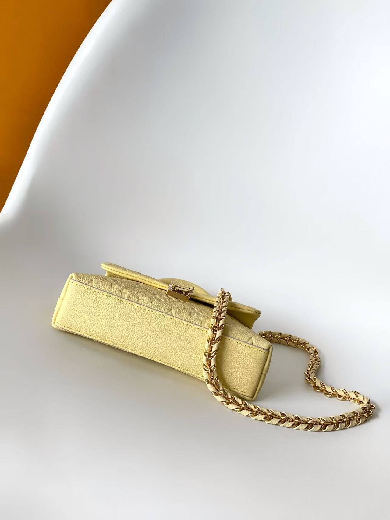 Louis Vuitton Nano Madeleine Banana Monogram Empreinte Leather M29378 High