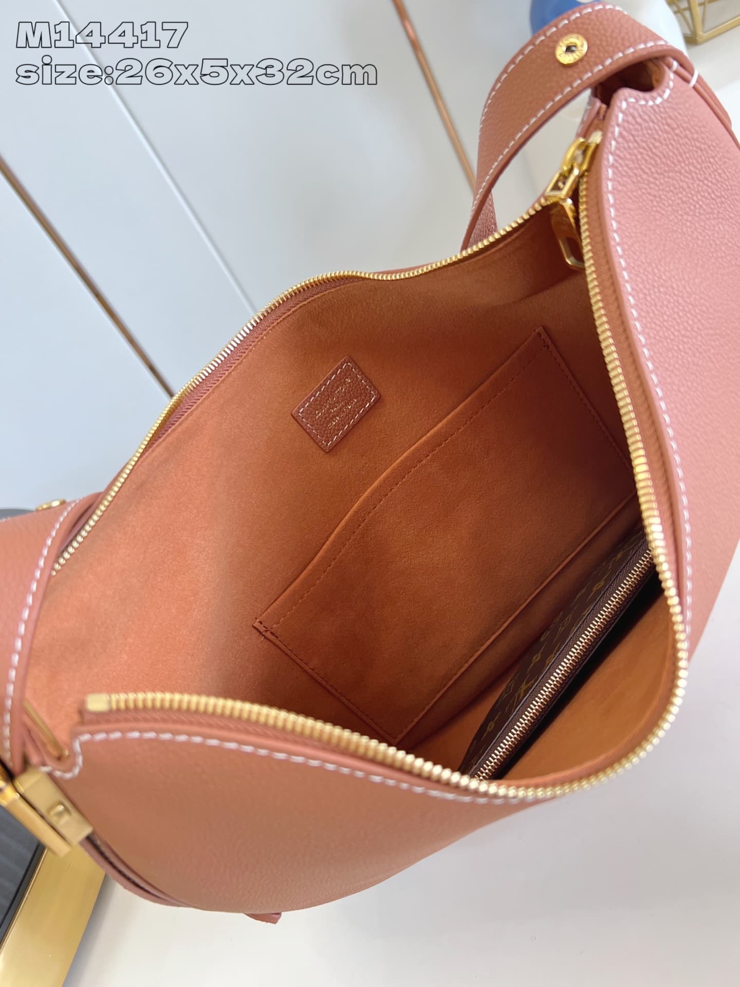 Louis Vuitton Low Key Cookie MM  Calf leather M14642 Cognac High