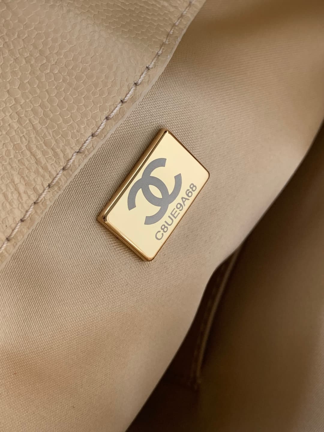 Chanel 25 Medium Hobo Medium handbag AS5311 Grained Calfskin & Gold-tone Metal Beige A