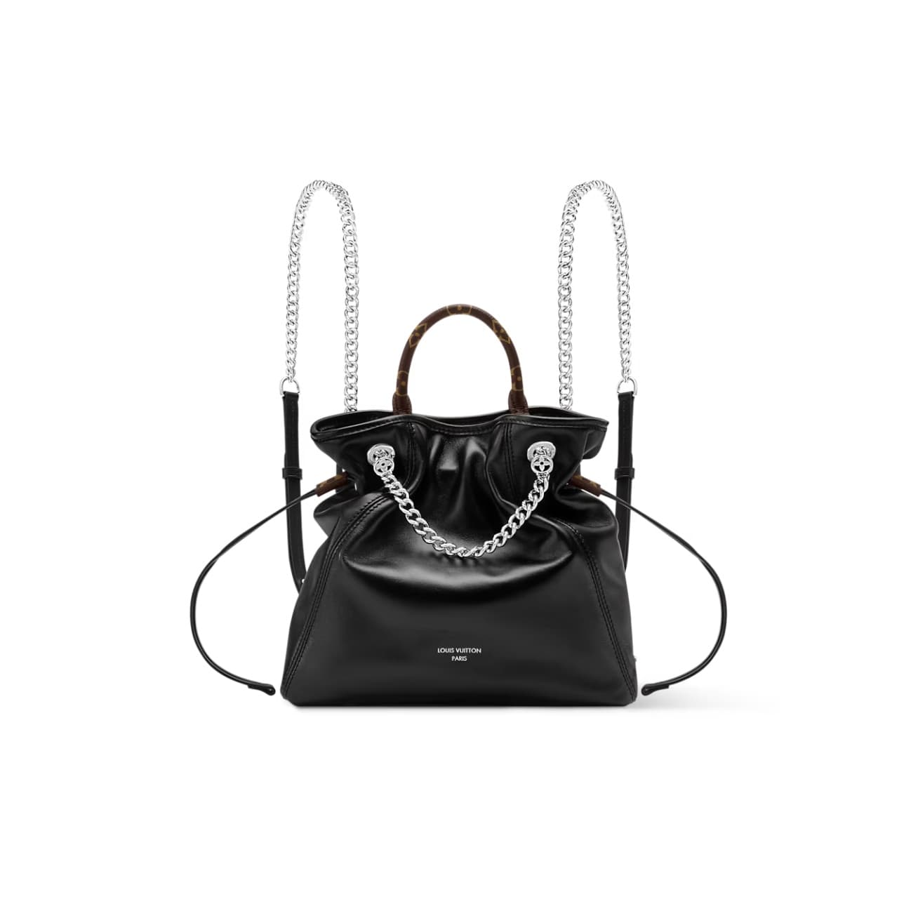 Louis Vuitton Off Duty Backpack Vibe Lamb leather M25522 Black TOP