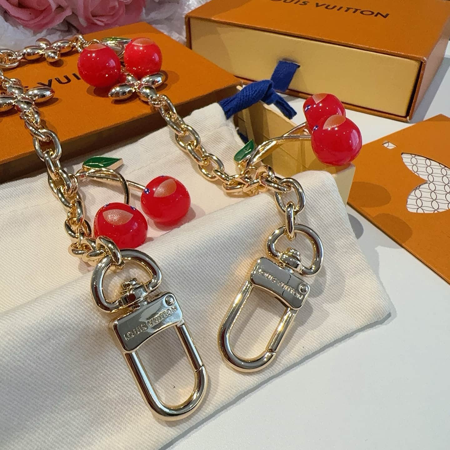 LV x Murakami Cerise Bag Charm