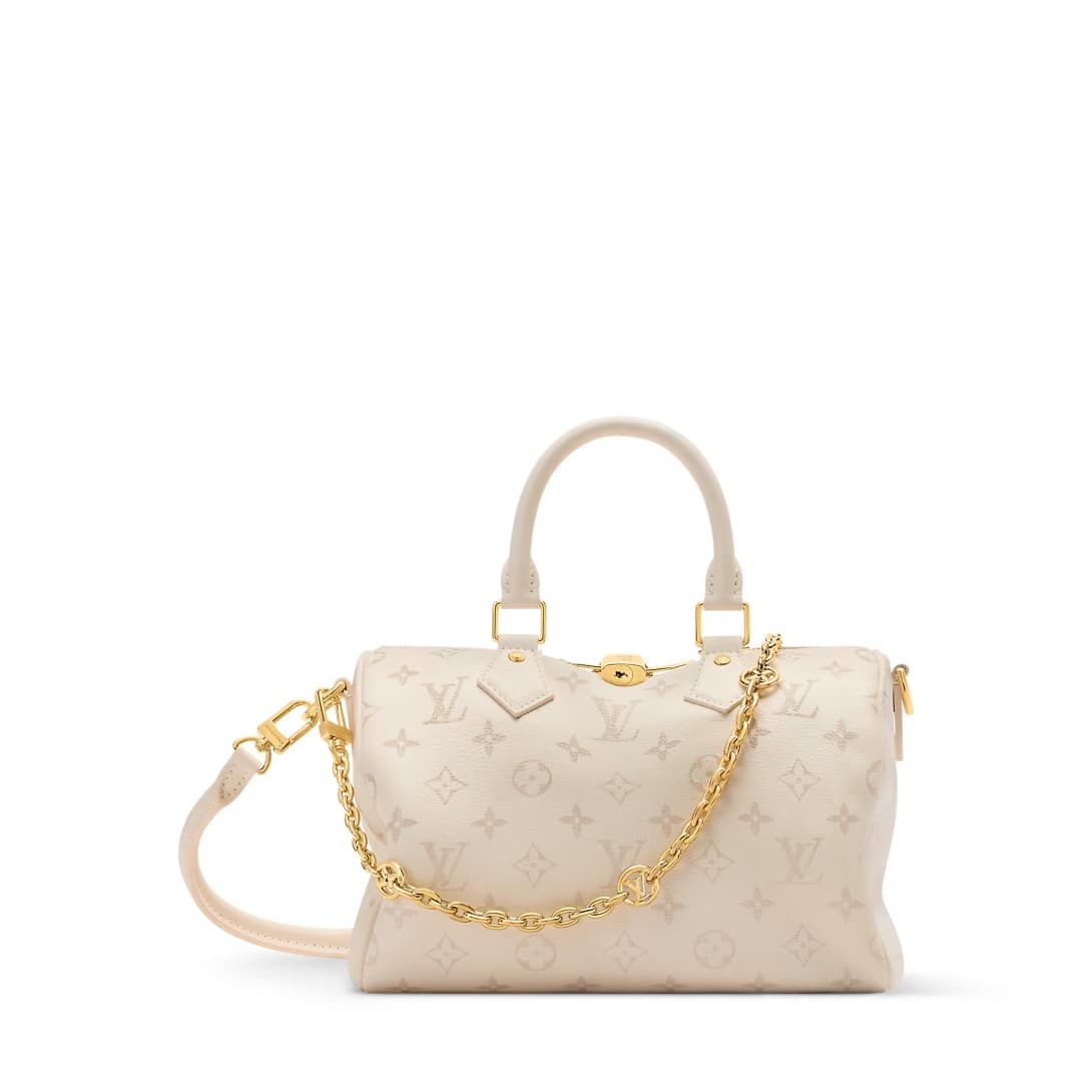 Louis Vuitton Speedy Bandoulière 25 Cream Calf leather M26690 TOP
