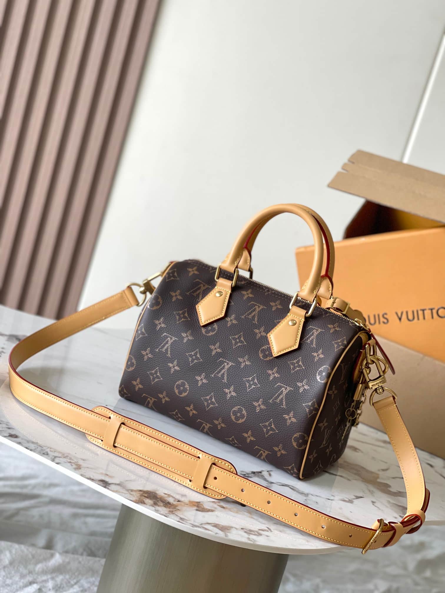 Louis Vuitton Speedy P9 Bandoulière 25 Soft calfskin Monogram Leather M24443 Monogram TOP