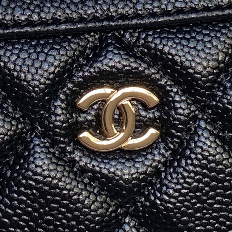 Chanel Classic Clutch with Chain Grained Calfskin & Gold-Tone Metal Black AP4474 High
