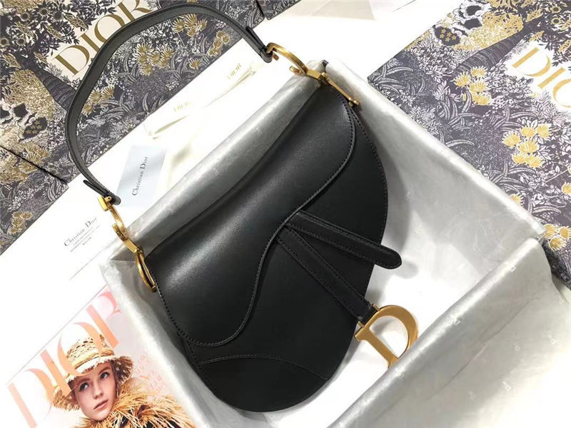 SADDLE BAG Calfskin Black High