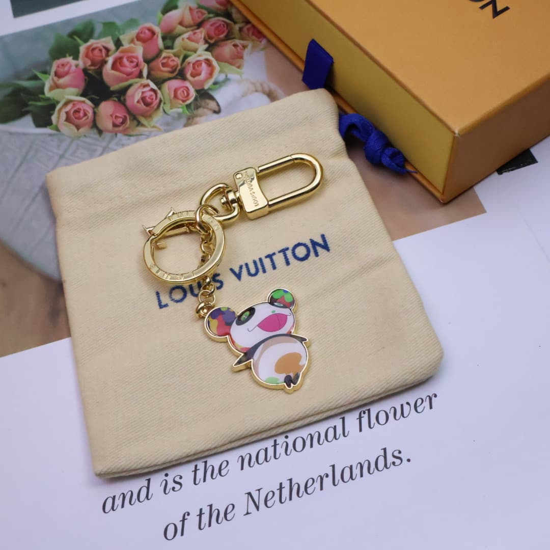 LV x Murakami Superflat Panda Key Holder M02467