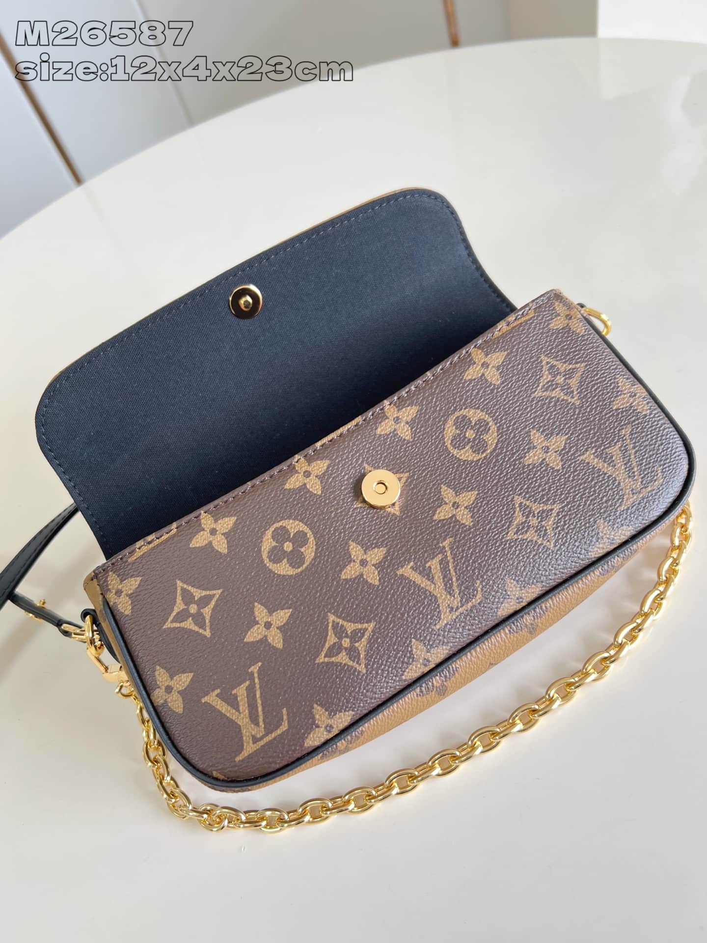 Louis Vuitton Wallet On Chain Ivy Monogram Reverse coated canvas M26587 High