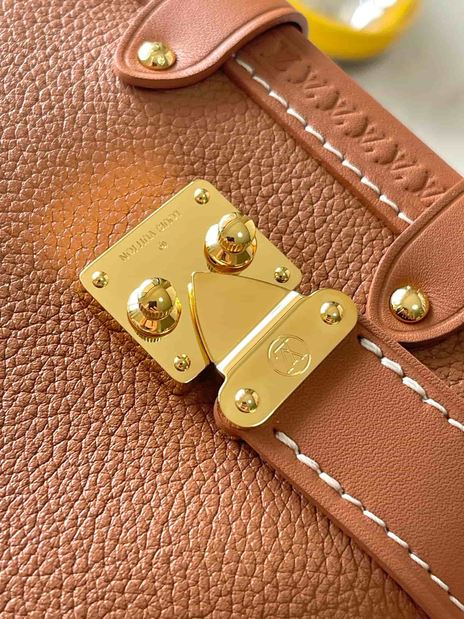 Louis Vuitton Side Trunk PM Cognac Calfskin leather M15224 TOP