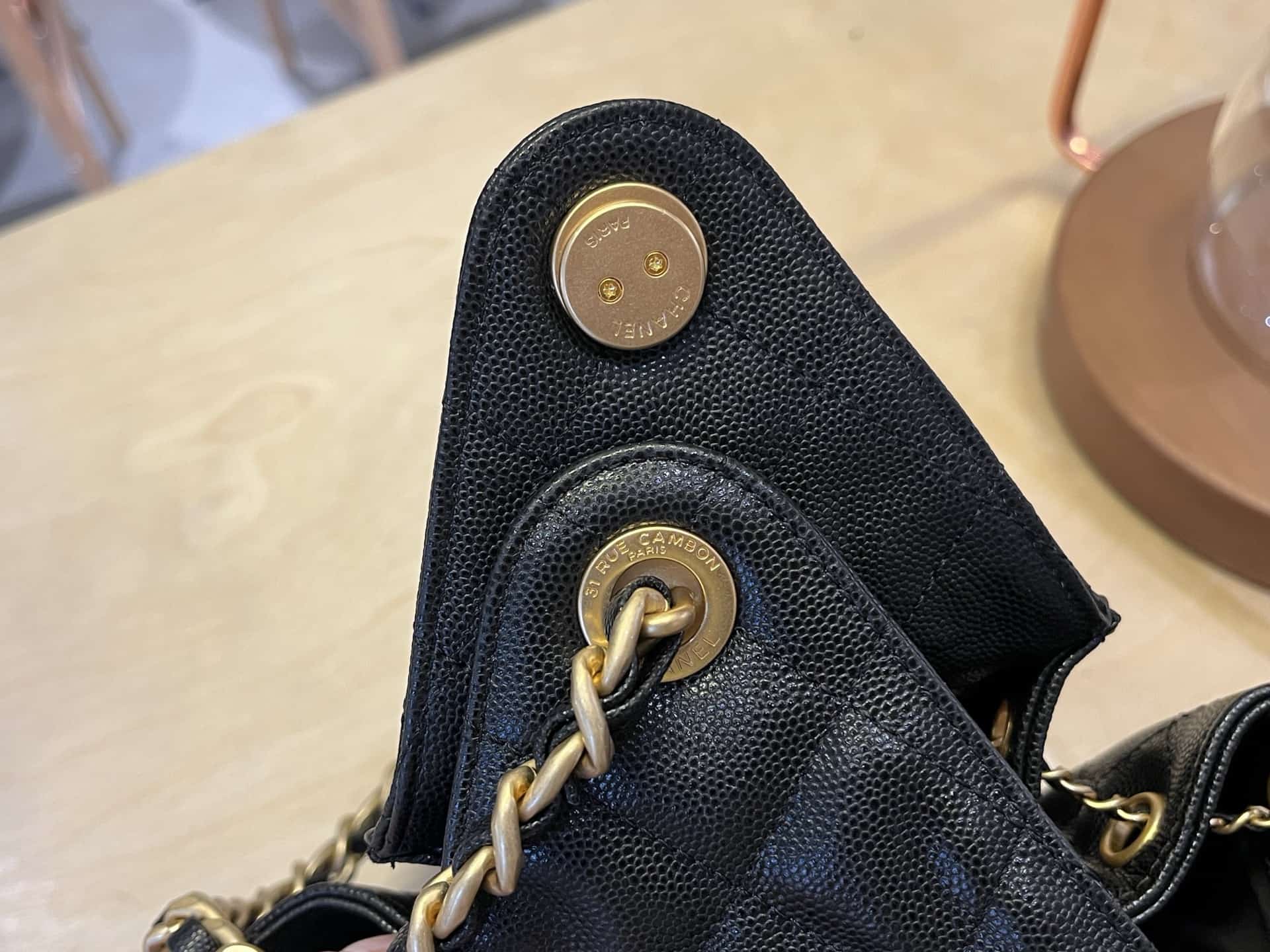 Chanel 25 Small Hobo handbag AS5293 Grained Calfskin & Gold-tone Metal Black A